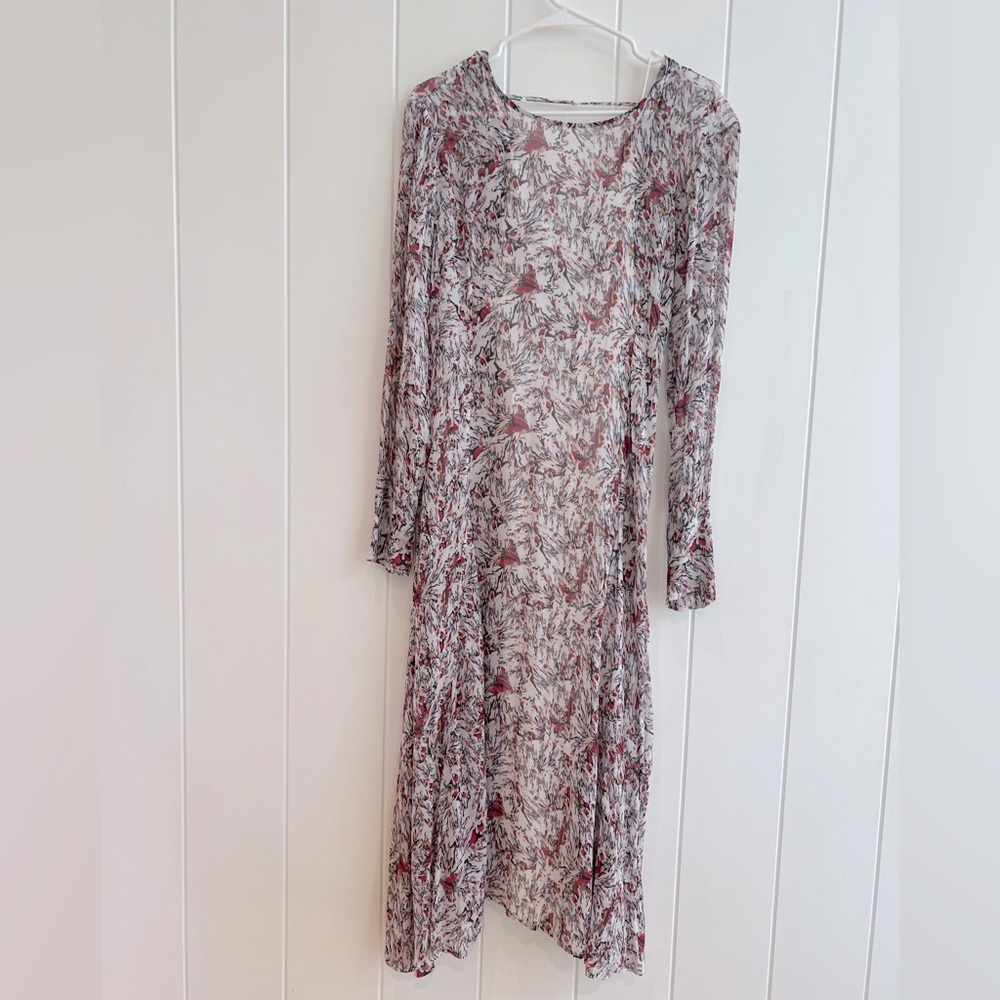 IRO Sheer Floral Dress with Slip - NWT